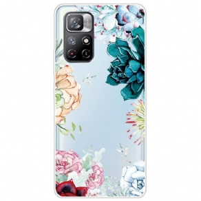 Cover Poco M4 Pro 5G Akvarelblomster