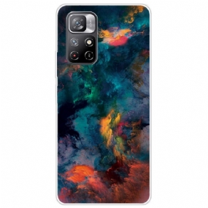 Cover Poco M4 Pro 5G Farverige Skyer