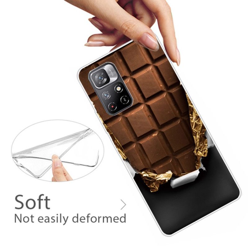 Cover Poco M4 Pro 5G Fleksibel Chokolade