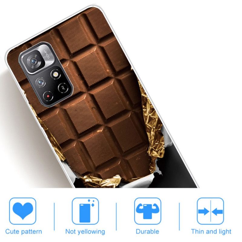 Cover Poco M4 Pro 5G Fleksibel Chokolade