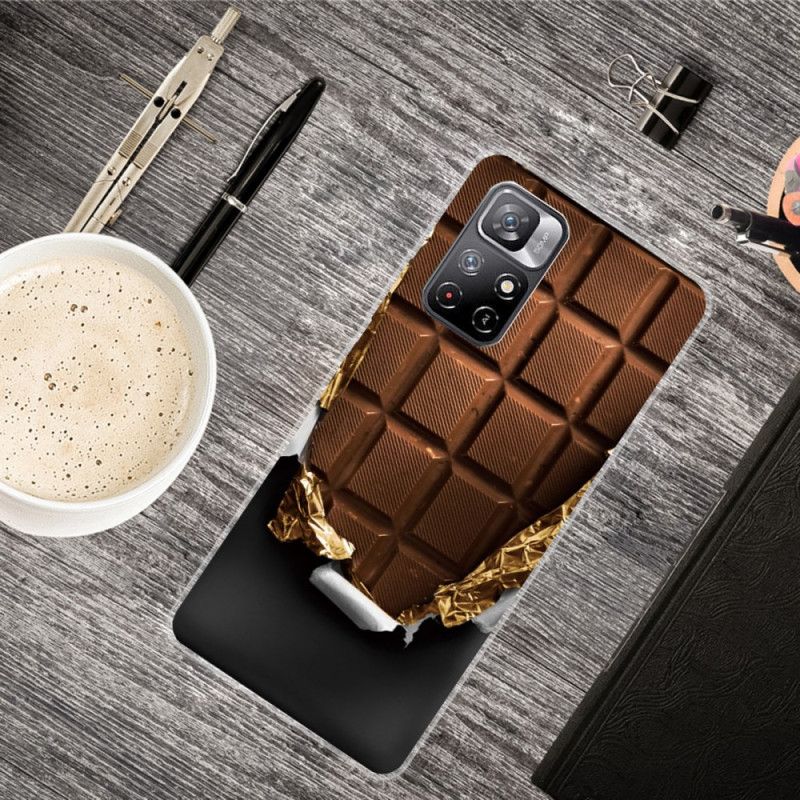 Cover Poco M4 Pro 5G Fleksibel Chokolade