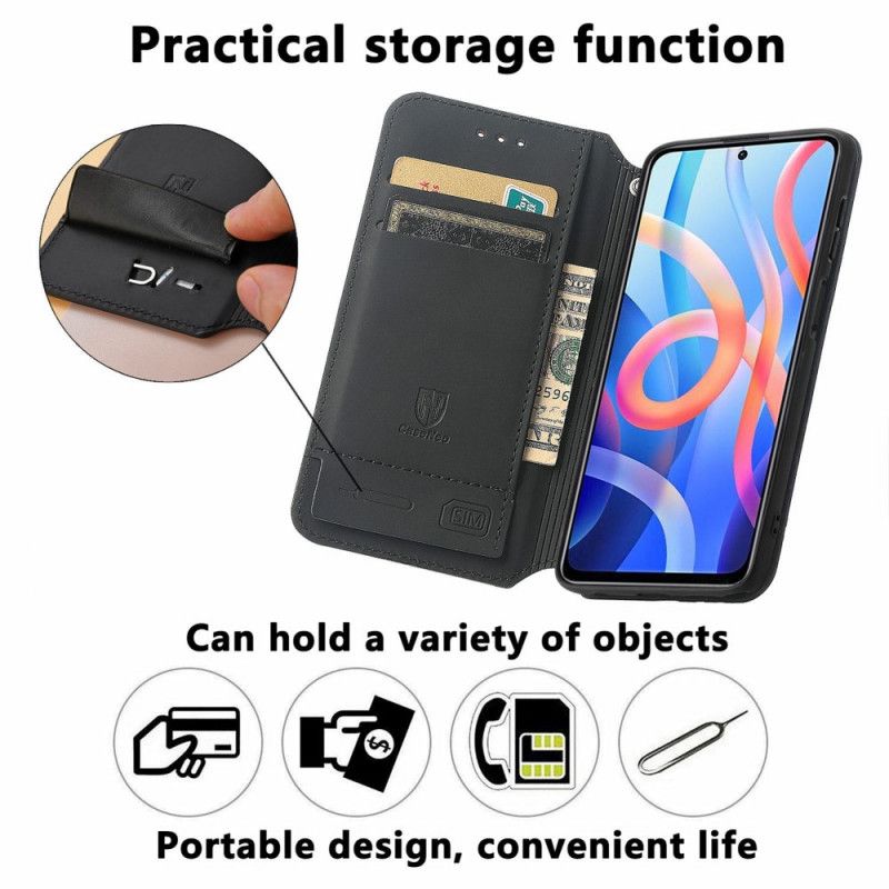 Cover Poco M4 Pro 5G Flip Cover Caseneo Rfid-design