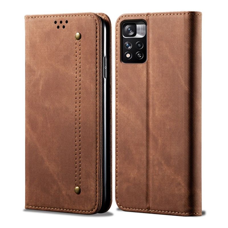 Cover Poco M4 Pro 5G Flip Cover Denimstof