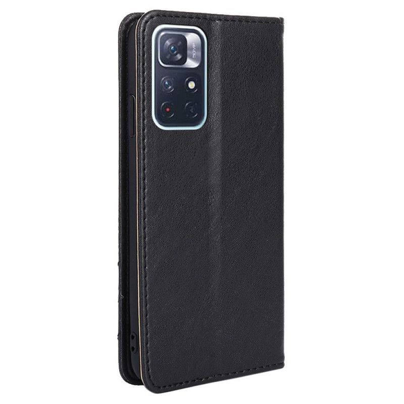 Cover Poco M4 Pro 5G Flip Cover Nittelæderstil