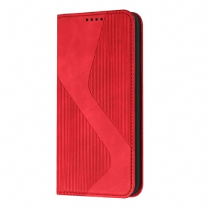 Cover Poco M4 Pro 5G Flip Cover S-design Læderstil