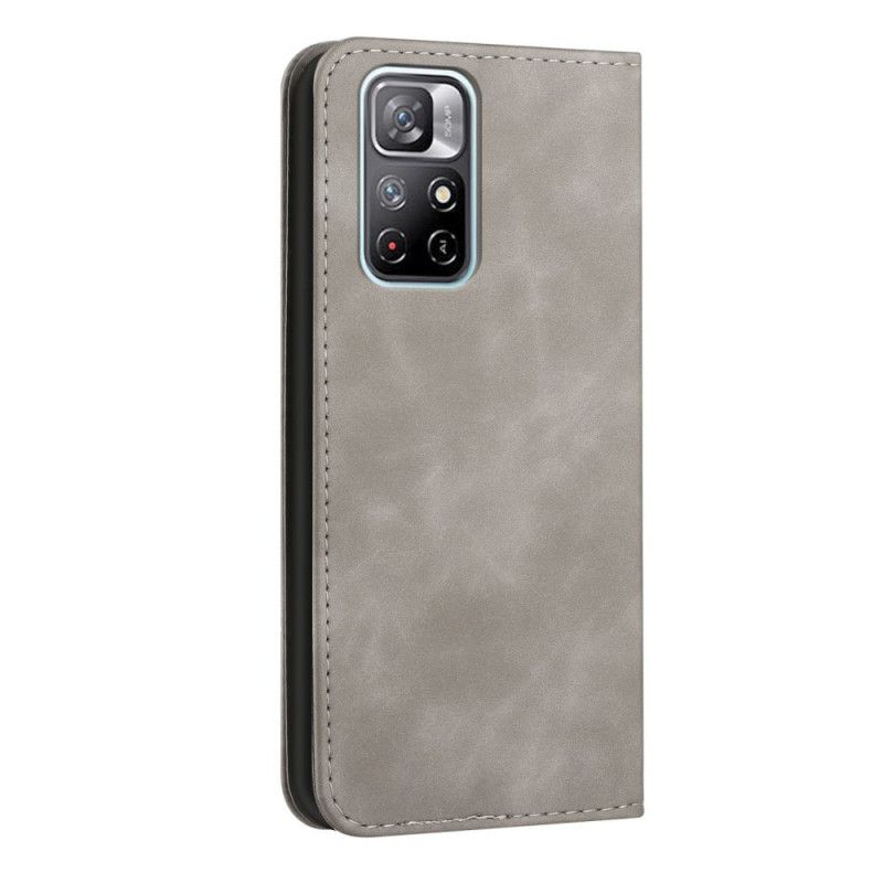 Cover Poco M4 Pro 5G Flip Cover S-design Læderstil