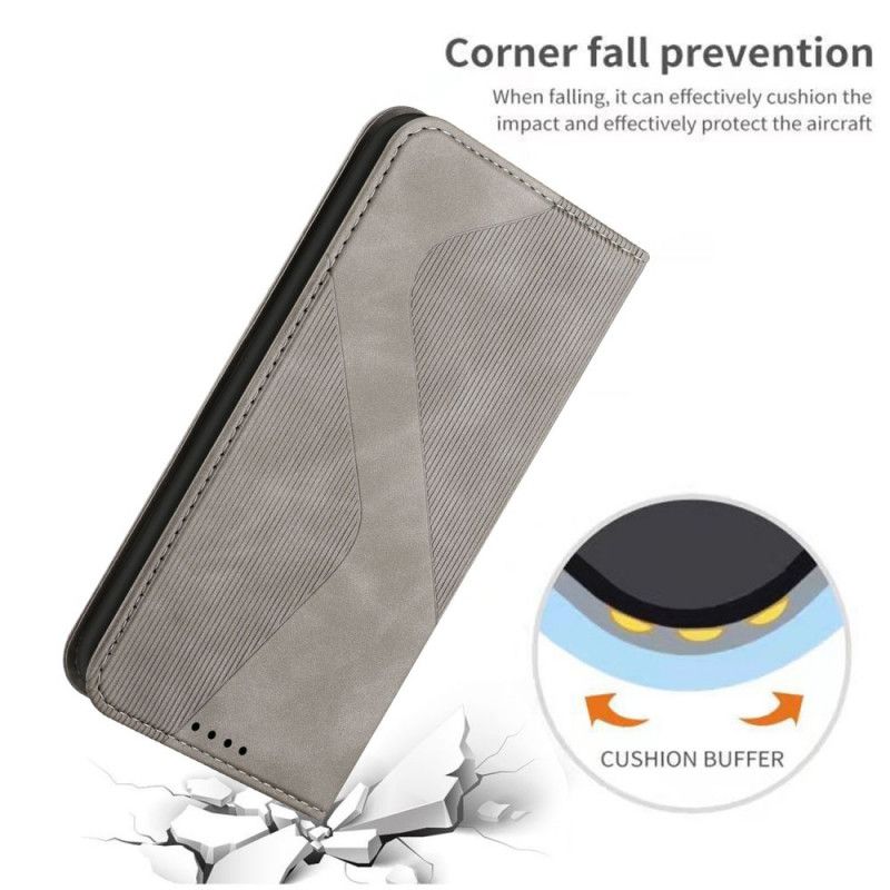 Cover Poco M4 Pro 5G Flip Cover S-design Læderstil