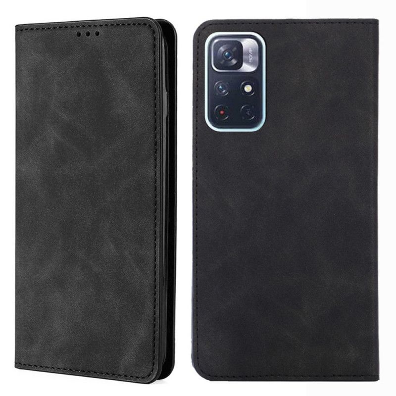 Cover Poco M4 Pro 5G Flip Cover Skin-touch Lædereffekt