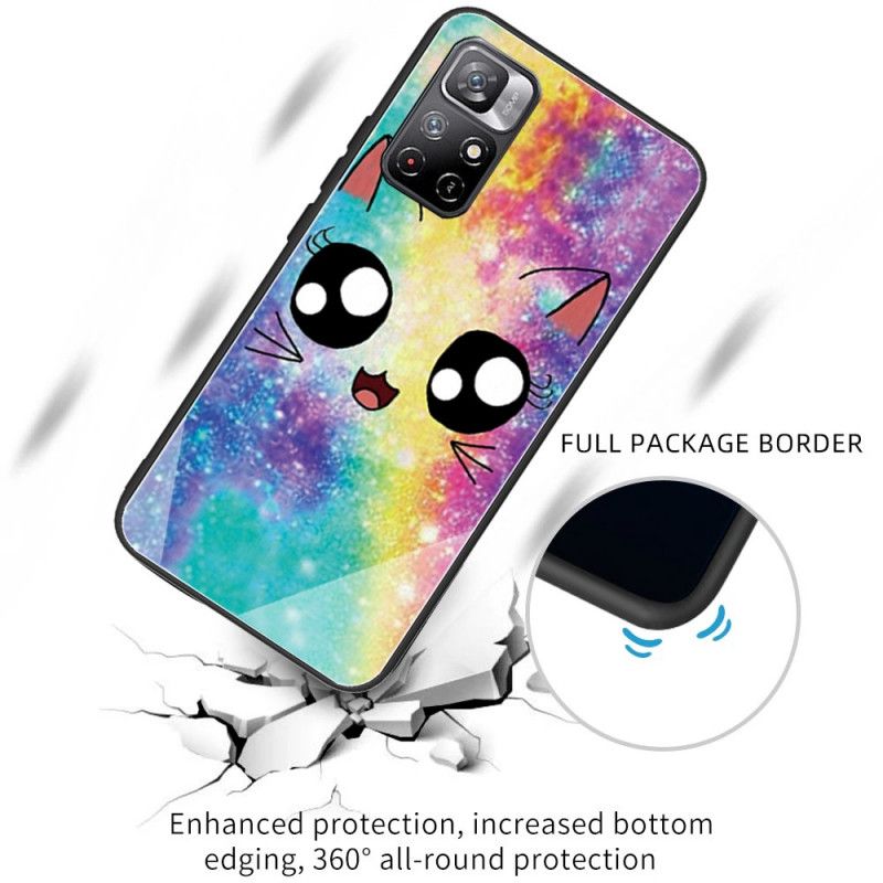 Cover Poco M4 Pro 5G Hærdet Glas Kat