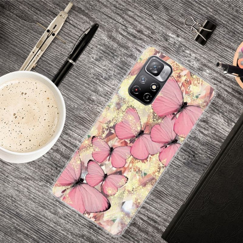 Cover Poco M4 Pro 5G Kongelige Sommerfugle