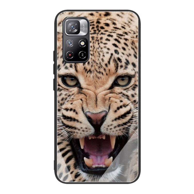 Cover Poco M4 Pro 5G Leopard Hærdet Glas