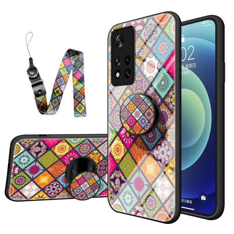 Cover Poco M4 Pro 5G Magnetisk Patchworkholder