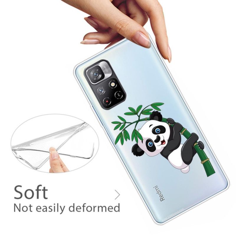 Cover Poco M4 Pro 5G Panda På Bambus