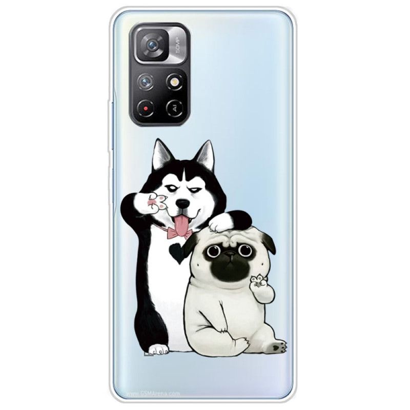 Cover Poco M4 Pro 5G Sjove Hunde