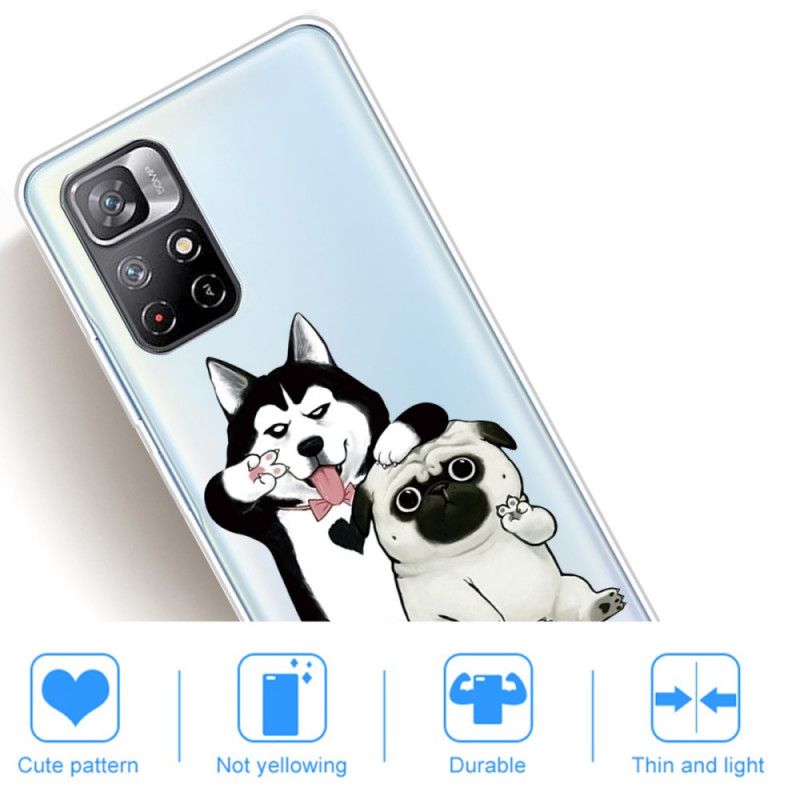 Cover Poco M4 Pro 5G Sjove Hunde