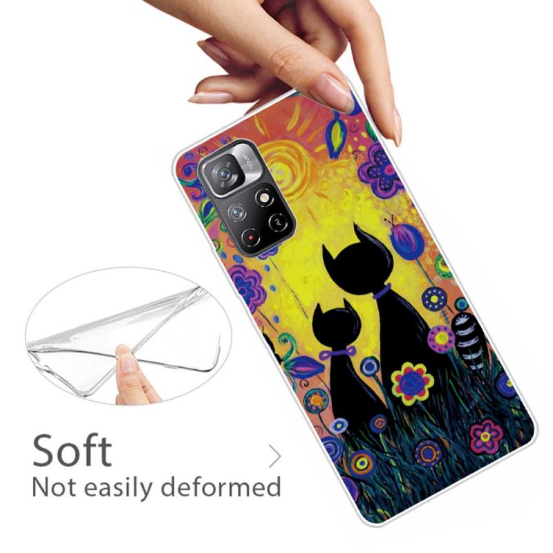 Cover Poco M4 Pro 5G Tegnefilm Kat