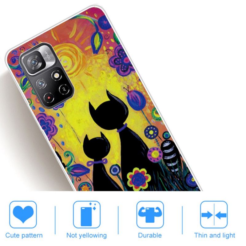 Cover Poco M4 Pro 5G Tegnefilm Kat