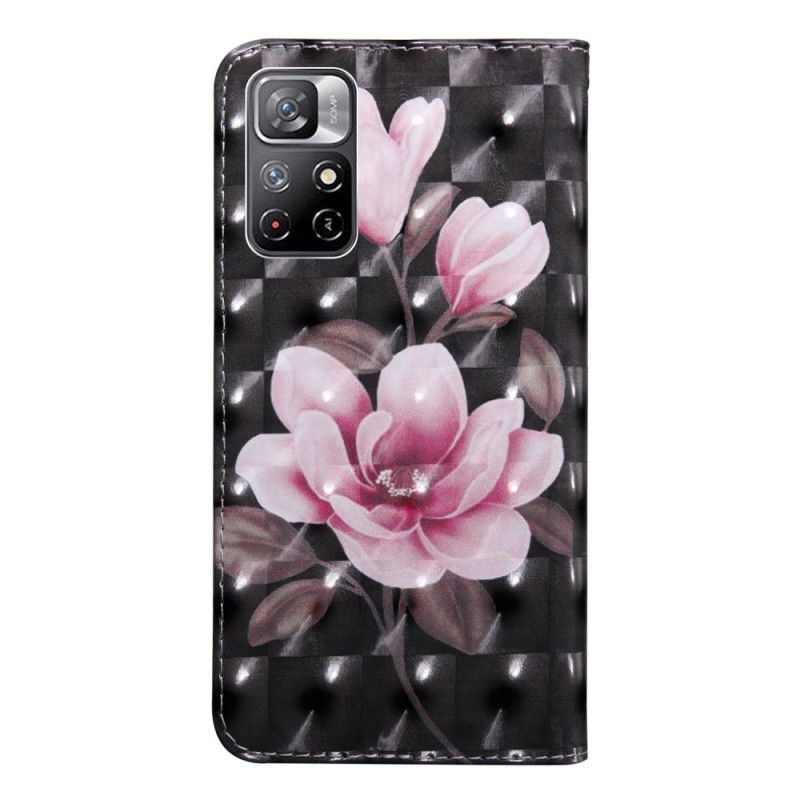 Flip Cover Poco M4 Pro 5G Blomsterblomster