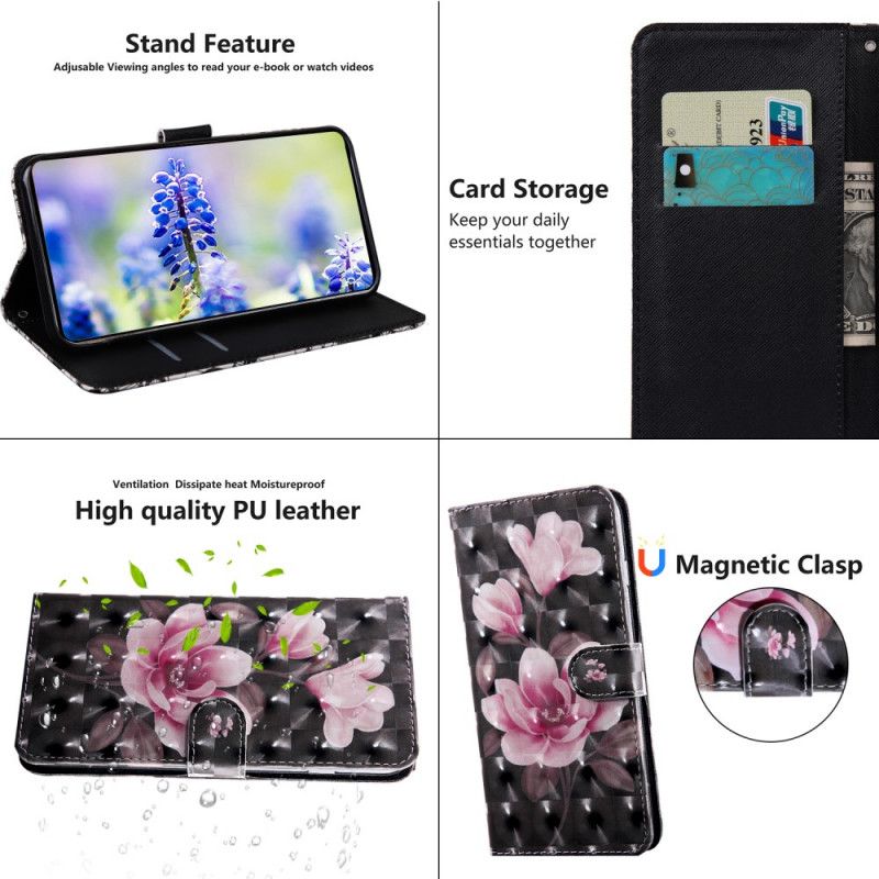 Flip Cover Poco M4 Pro 5G Blomsterblomster