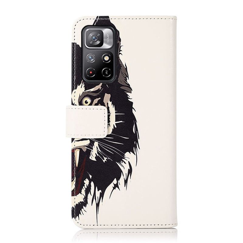 Flip Cover Poco M4 Pro 5G Hærd Tiger