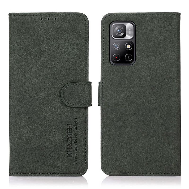 Flip Cover Poco M4 Pro 5G Khazneh Modelædereffekt