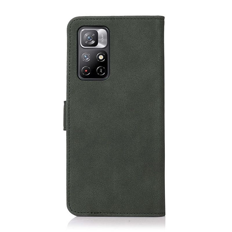 Flip Cover Poco M4 Pro 5G Khazneh Modelædereffekt