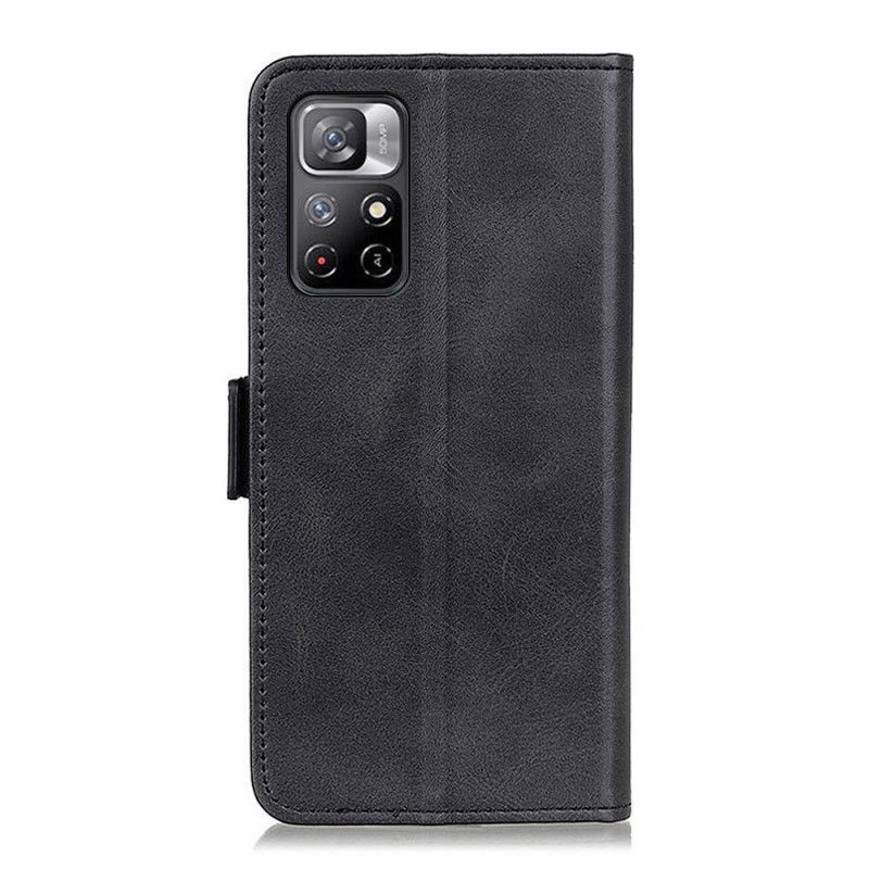 Flip Cover Poco M4 Pro 5G Læder Cover Dobbeltklap