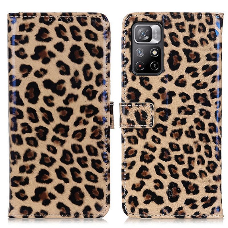 Flip Cover Poco M4 Pro 5G Leopard