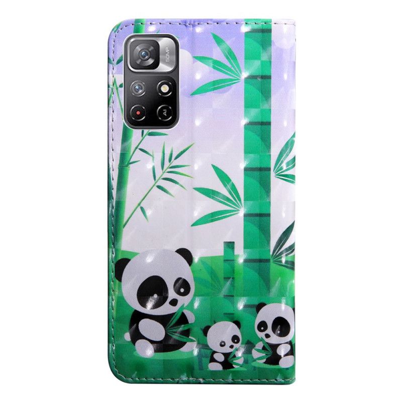 Flip Cover Poco M4 Pro 5G Light Spot Pandas