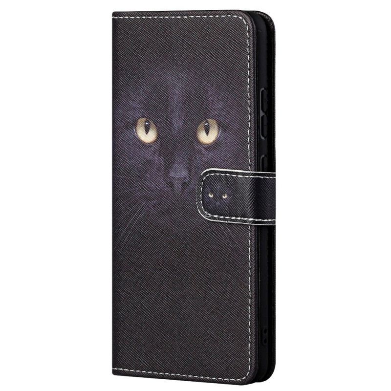 Flip Cover Poco M4 Pro 5G Med Snor Thong Black Cat Eyes