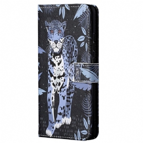 Flip Cover Poco M4 Pro 5G Med Snor Thong Leopard