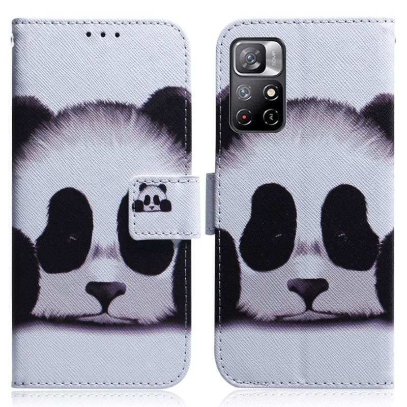 Flip Cover Poco M4 Pro 5G Panda Ansigt