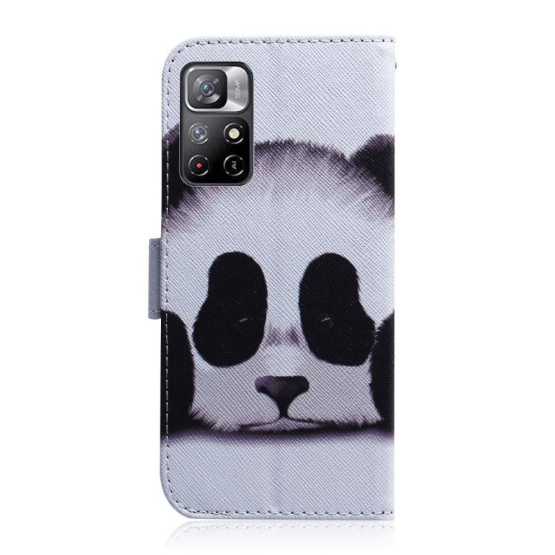 Flip Cover Poco M4 Pro 5G Panda Ansigt