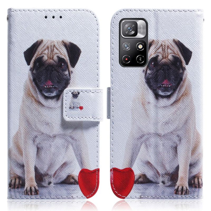 Flip Cover Poco M4 Pro 5G Pug Dog