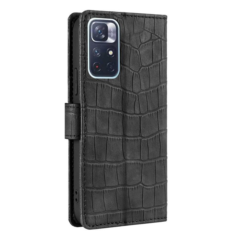 Flip Cover Poco M4 Pro 5G Skin-touch Krokodille