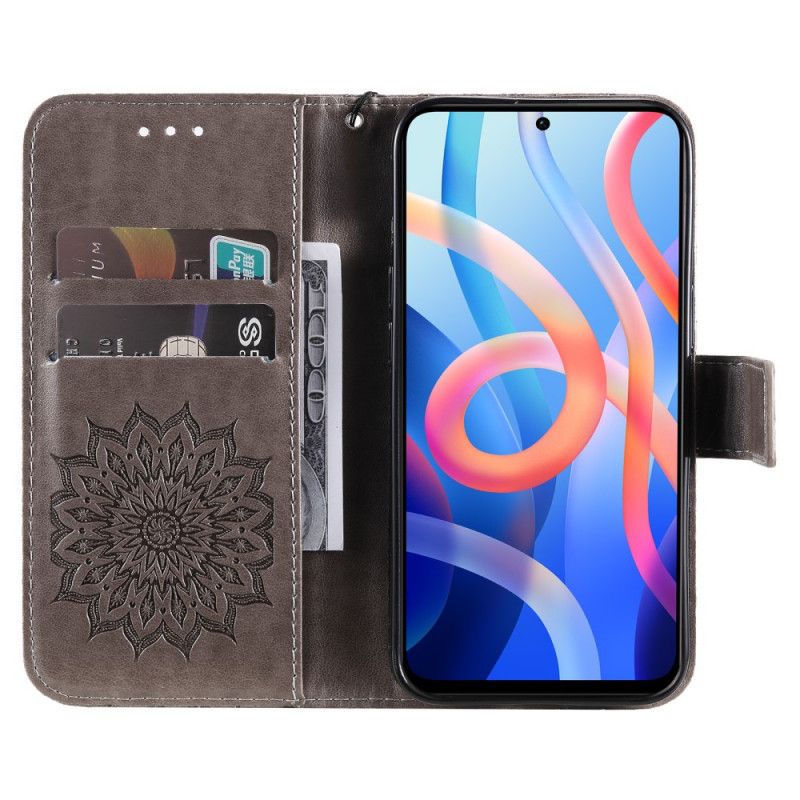 Flip Cover Poco M4 Pro 5G Solblomst