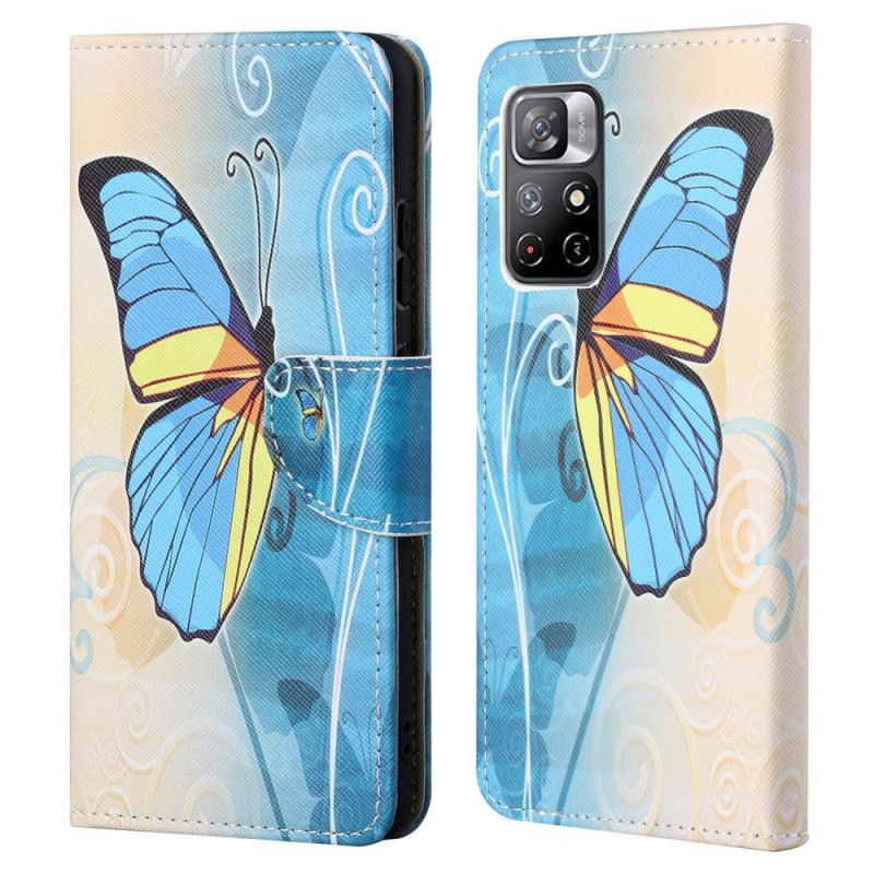 Flip Cover Poco M4 Pro 5G Sommerfugledesign