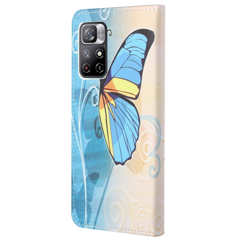 Flip Cover Poco M4 Pro 5G Sommerfugledesign