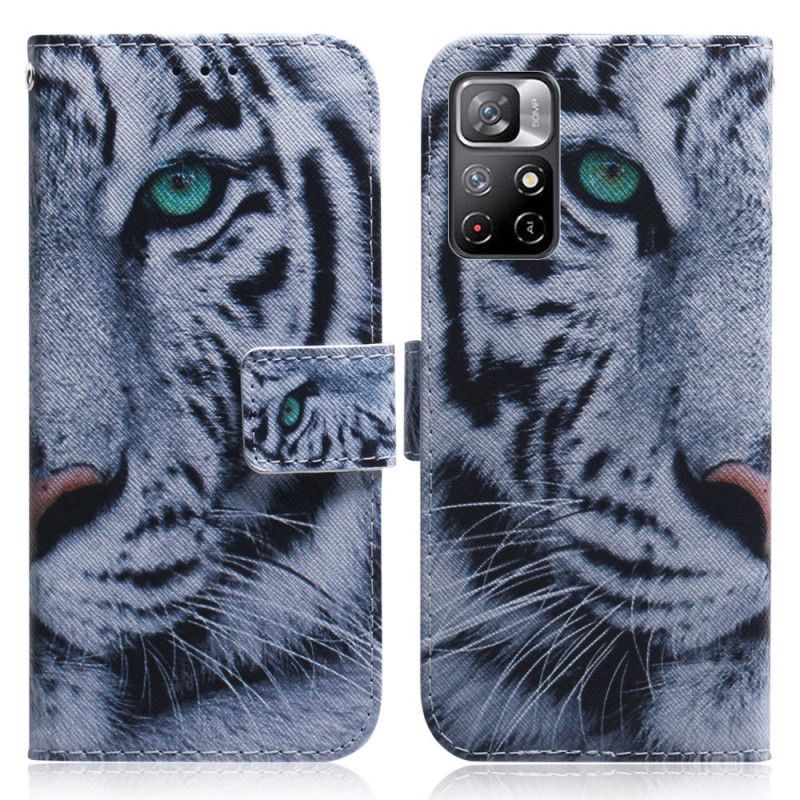 Flip Cover Poco M4 Pro 5G Tigeransigt