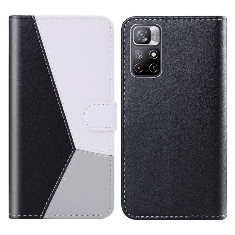 Flip Cover Poco M4 Pro 5G Tricolor Lædereffekt