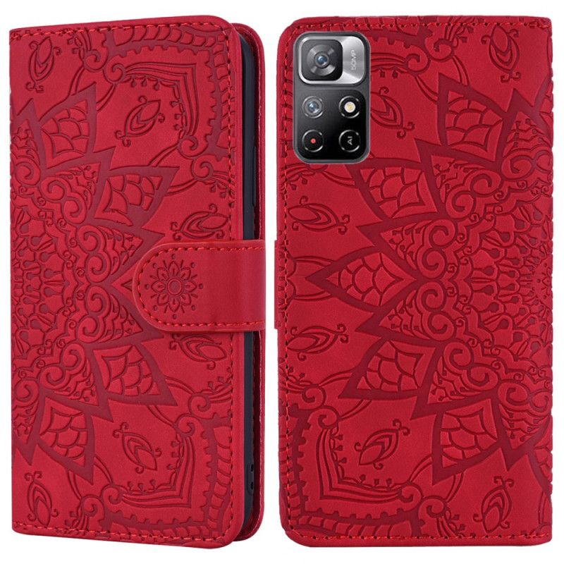 Læder Cover Poco M4 Pro 5G Barok Mandala