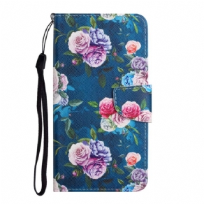 Læder Cover Poco M4 Pro 5G Liberty Royal Flowers