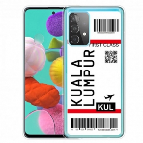 Cover Samsung Galaxy A52 4G / A52 5G / A52s 5G Boardingkort Til Kuala Lumpur