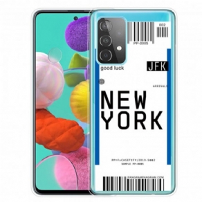 Cover Samsung Galaxy A52 4G / A52 5G / A52s 5G Boardingkort Til New York