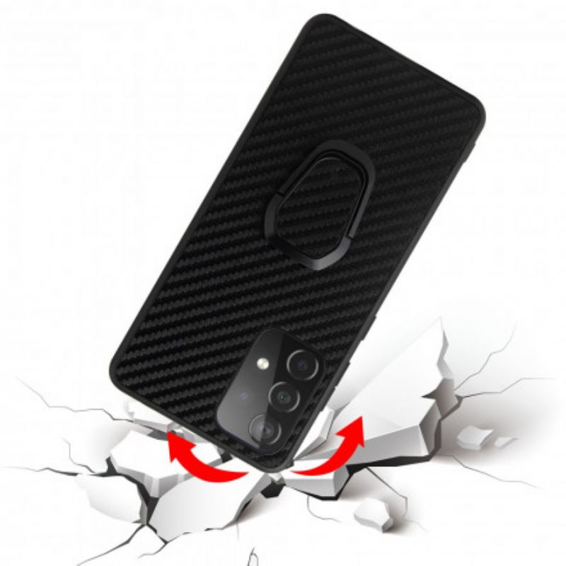 Cover Samsung Galaxy A52 4G / A52 5G / A52s 5G Carbon Fiber Ring-support