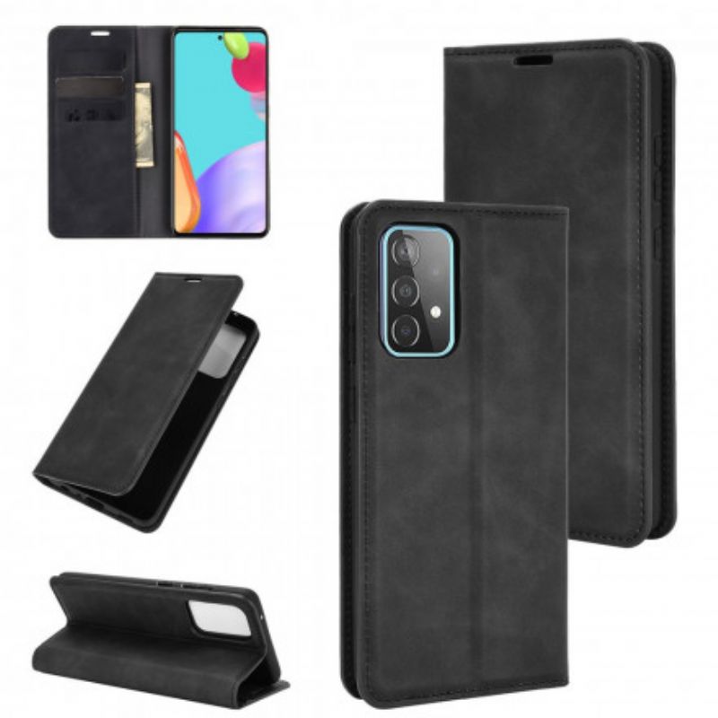 Cover Samsung Galaxy A52 4G / A52 5G / A52s 5G Flip Cover Blødt Lædereffekt