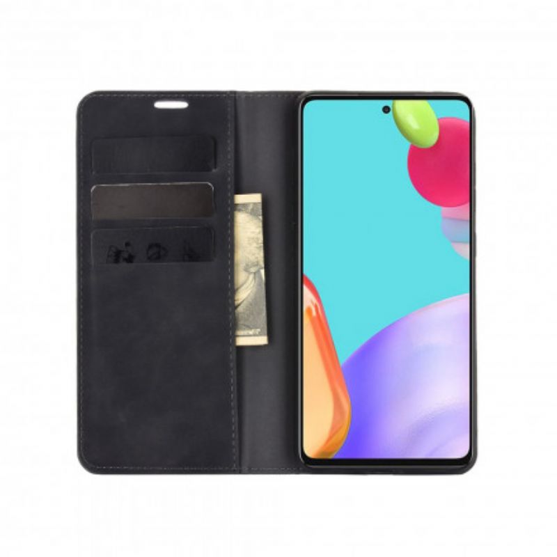 Cover Samsung Galaxy A52 4G / A52 5G / A52s 5G Flip Cover Blødt Lædereffekt