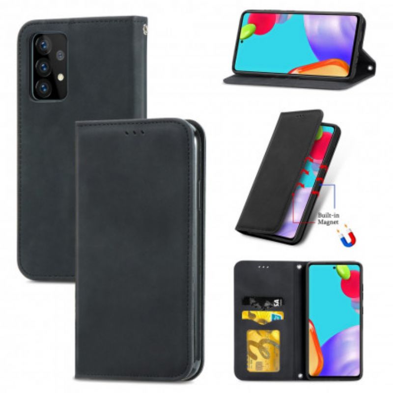 Cover Samsung Galaxy A52 4G / A52 5G / A52s 5G Flip Cover Chic Lædereffekt