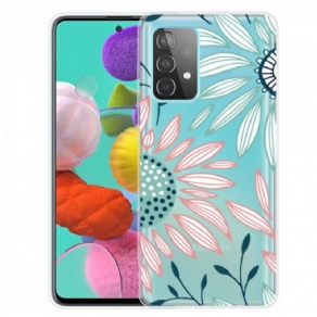 Cover Samsung Galaxy A52 4G / A52 5G / A52s 5G En Gennemsigtig Blomst