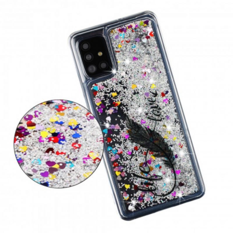 Cover Samsung Galaxy A52 4G / A52 5G / A52s 5G Liv & Kærlighed Glitter